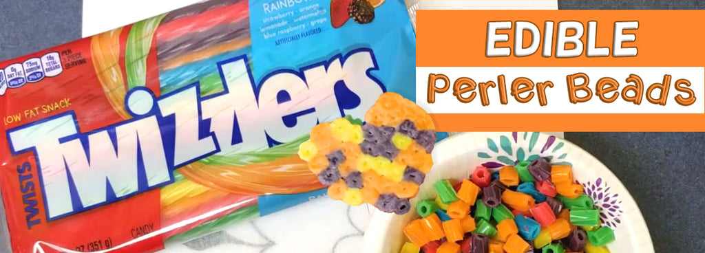 DIY Edible Twizzlers Rainbow Perler-Style Beads and Craft