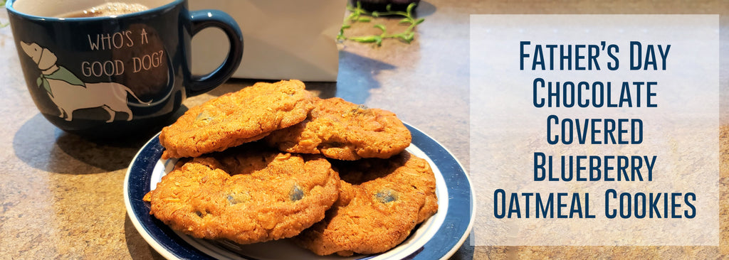 Cooking with Candy: Father's Day Chocolate Covered Blueberry Oatmeal Cookies by All City Candy