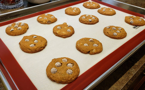 All City Candy's Sno-Caps Semi-Sweet Chocolate Nonpareils Cookies Recipe - Step 12: Remove Cookie Tray From Oven