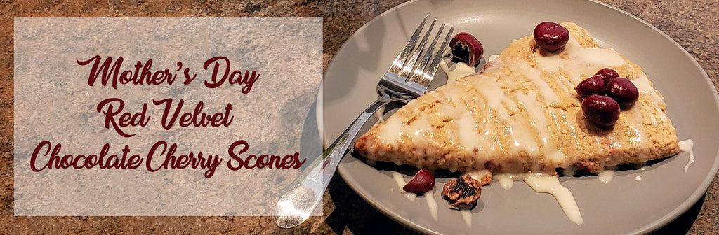 Cooking With Candy - Mother's Day Red Velvet Chocolate Cherry Scones By All City Candy