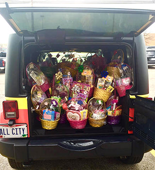 Candy-filled baskets pack the All City "Candymobile"