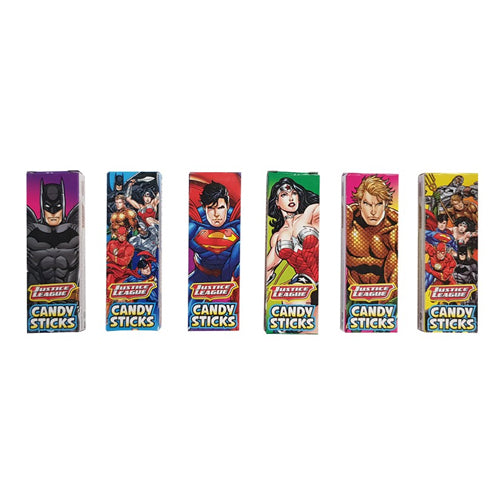 Justice League Candy Sticks Mini Boxes Bag Of 101 All City Candy