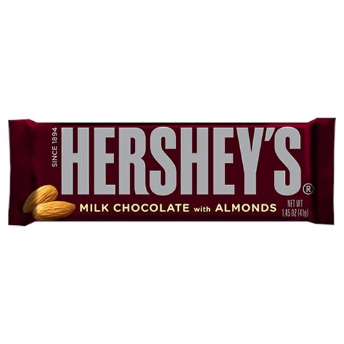 hershey chocolate bar with almonds