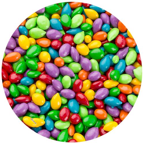 Sunbursts Candy Coated Chocolate Covered Sunflower Seeds 5 Lb Bulk B All City Candy