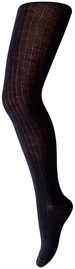 Mp 10-16130-0 cotton rib tights - 08 Black