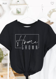 32 GT-D {Home Grown} Black Graphic Tee PLUS SIZE 3X