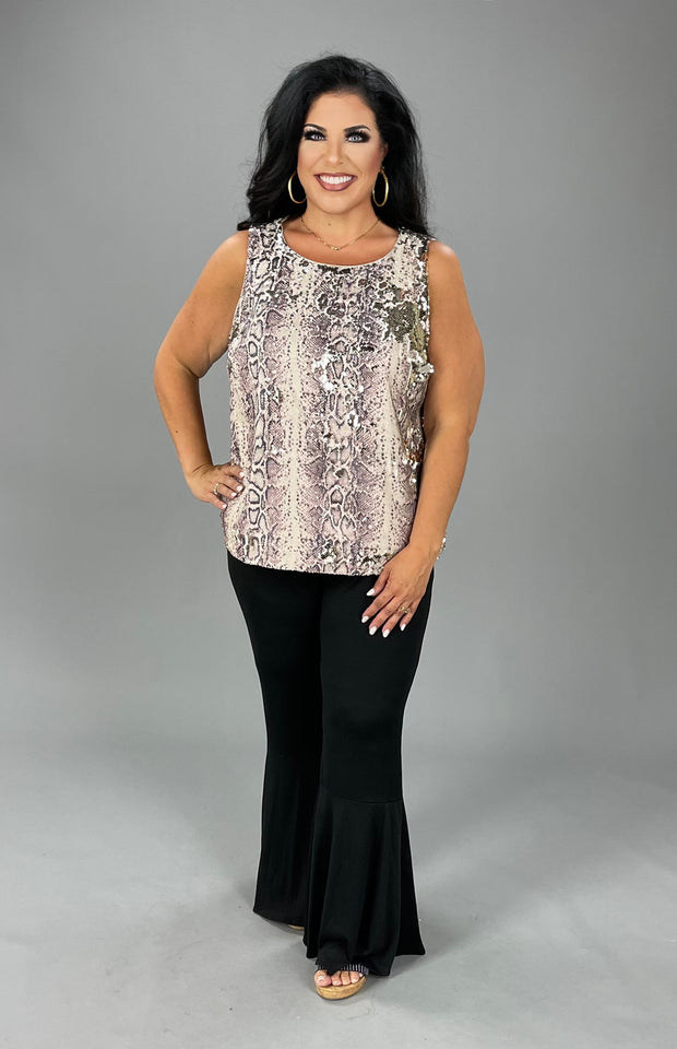 SV-A/M-109 {INC} Flippy Sequin Embossed Top SALE!!! Retail 89.50!