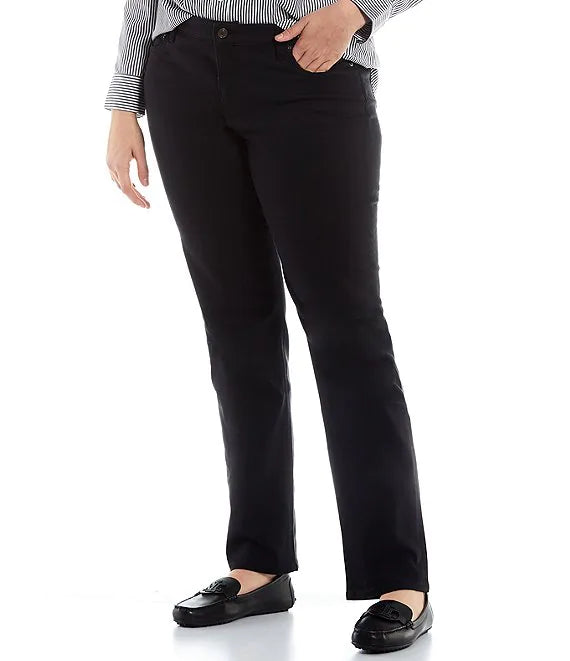 BT-Y M-109   {Ralph Lauren} Black Straight Jeans Retail $110.00 PLUS SIZE 22W