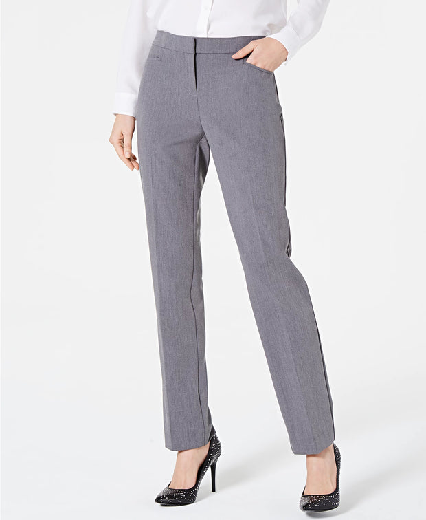 BT-R  M-109 {Alfani} Pepper Grey Straight Leg Pant RETAIL $54.99 24WP