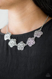 PAPARAZZI (455) {Garden Groove} Silver Necklace