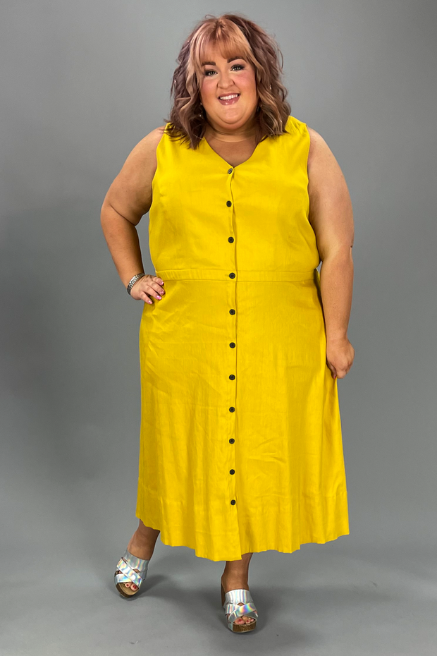 LD-D M-109  {Alfani} Mustard SALE!!!Dress Retail €109.50 EXTENDED PLUS SIZE 16W 22W 26W