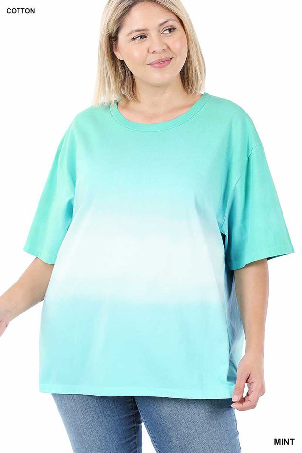 63 CP-H {Repeat After Me} MINT Sale! Gradient Dye Top PLUS SIZE XL 2X 3X