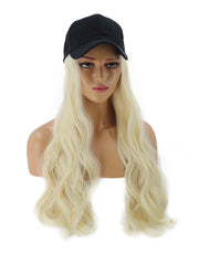 {Charlotte} Bright Blonde Curl Baseball Hat Wig  SALE!!!!