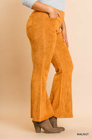 BT-D {Could Be Yours} "UMGEE" Camel Suede Wide Leg Pants PLUS SIZE