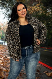 27 OT-B {Luxury Meets Wild} Leopard Print Jacket w/Fringe SALE!!!  PLUS SIZE 1X/2X  2X/3X