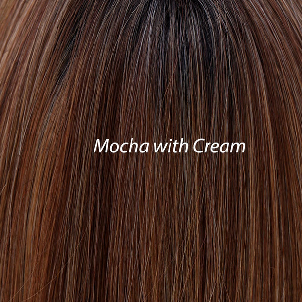 "Maxwella 22" (Mocha with Cream) Luxury Wig