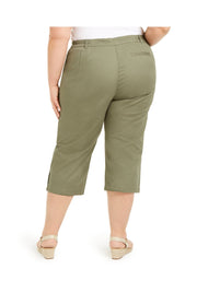 BT-Q  M-109 "Karen Scott" Olive Tummy Control Capri Pant SALE!!! RETAIL 46.50!! PLUS SIZE 22W 24W