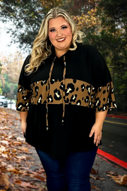 47 OR 38 HD C {Snap Dragon} Brown/Black Leopard w/hood SALE!!! Extended Plus Size 4X 5X 6X CURVY BRAND