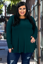 50 SLS-C {The New Staple} Hunter Green "Buttersoft" Top EXTENDED PLUS SIZE 1X 2X 3X 4X 5X 6X