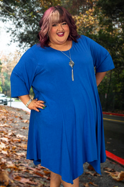86 SQ-A {Vision of Elegance} ROYAL BLUE Dress CURVY BRAND!! EXTENDED PLUS SIZE 3X 4X 5X 6X SALE!!!!