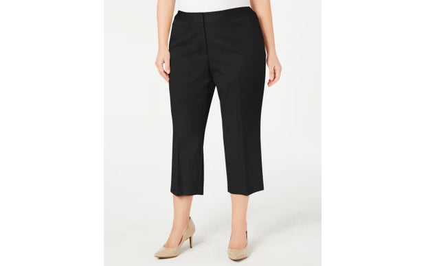 BT-C  M-109   {Alfani} Black Capri Pants Retail €69.50 PLUS SIZE 24W