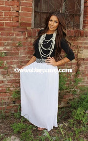 Bt-A Off-White Pleated Skirt With Wide Elastic Banded Waist Sale! Bottoms