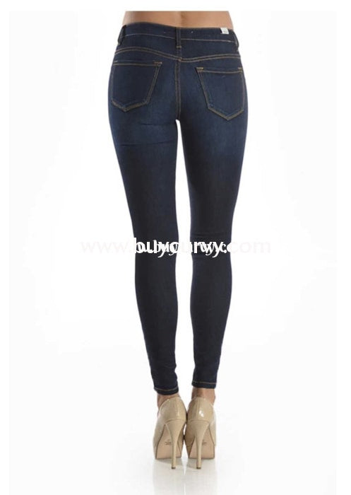 Bt-N {Moody Blues} Stretchy Denim Straight-Leg Jeans Bottoms