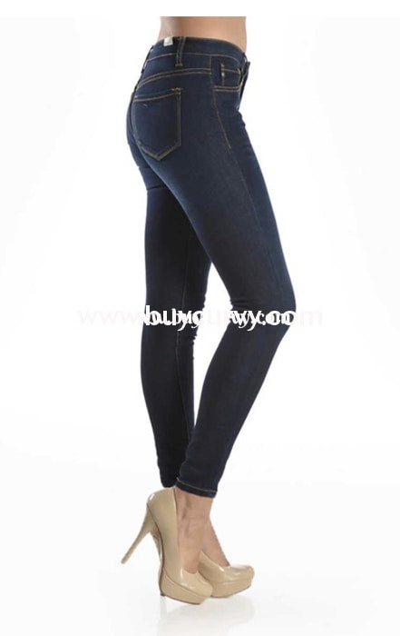 Bt-N {Moody Blues} Stretchy Denim Straight-Leg Jeans Bottoms