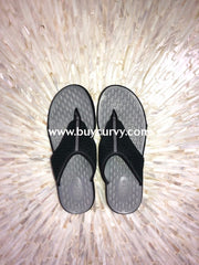 Clarks Privo Black Suede Felt Flip Flops (Comfortable) Shoes