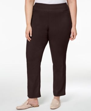 BT-G  M-109   {Charter Club} Brown Tummy Control Pants Retail €79.50 PLUS SIZE 24WP