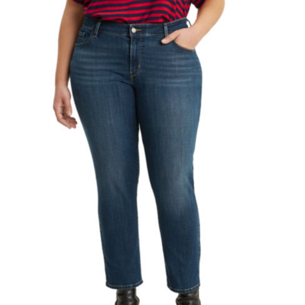 BT-L  M-109   {Levi's} Blue Skinny Ankle Jeans Retail €59.50 PLUS SIZE 16W 18W