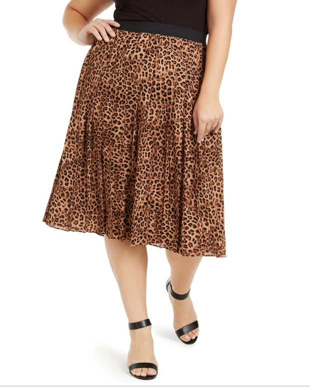 BT-A  M-109 "CHARTER CLUB" Leopard Skirt RETAIL €99.50!! PLUS SIZE 1X 2X 3X