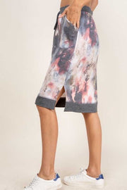 BT-I {That's Life} Charcoal Mauve Tie Dye Skirt PLUS SIZE XL 2X 3X