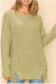 30 OR 36 SLS-E {Believe Me} Light Olive Sweater PLUS SIZE 1X/2X  2X/3X