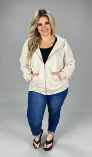 24 OR 20 OT-J {Warm & Fuzzy} BONE Zip Jacket SALE!! PLUS SIZE 1X 2X 3X