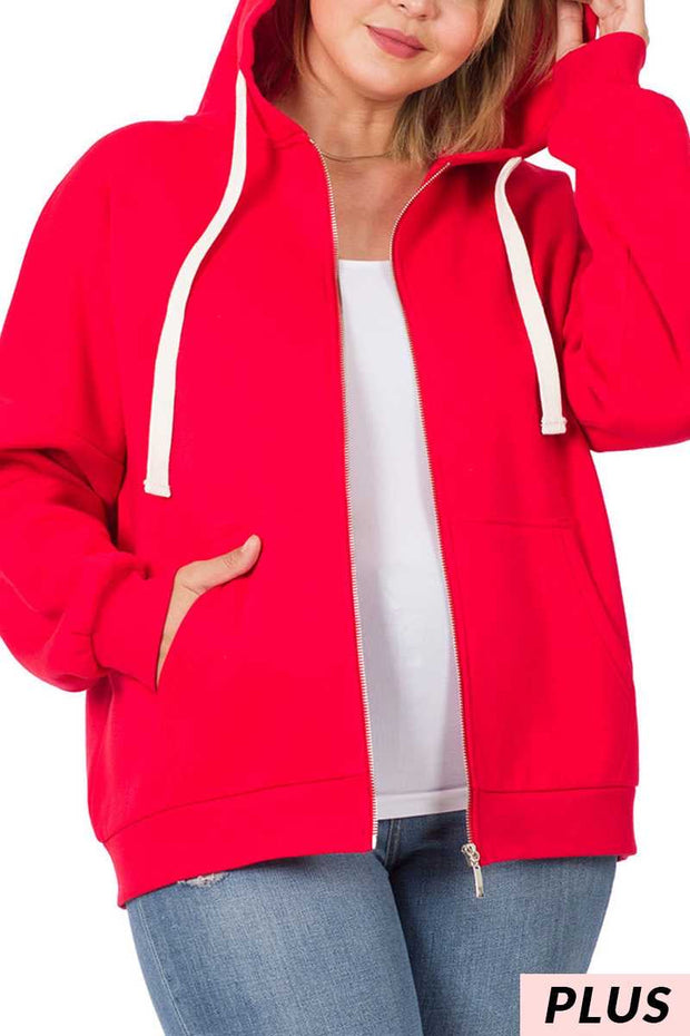 27 OR 20 OT-H {Warm & Fuzzy}  RUBY Zip Jacket SALE!! PLUS SIZE 1X 2X 3X