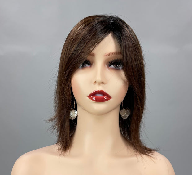 "Cold Brew Chic" (Cola with Cherry) HAND-TIED Luxury Wig