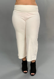 BT-V {Never Too Much} White Yoga Capri Pants PLUS SIZE