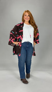 25 OT-G {Dream Walker} Brown ***SALE***Aztec Print Cardigan PLUS SIZE 1X 2X 3X