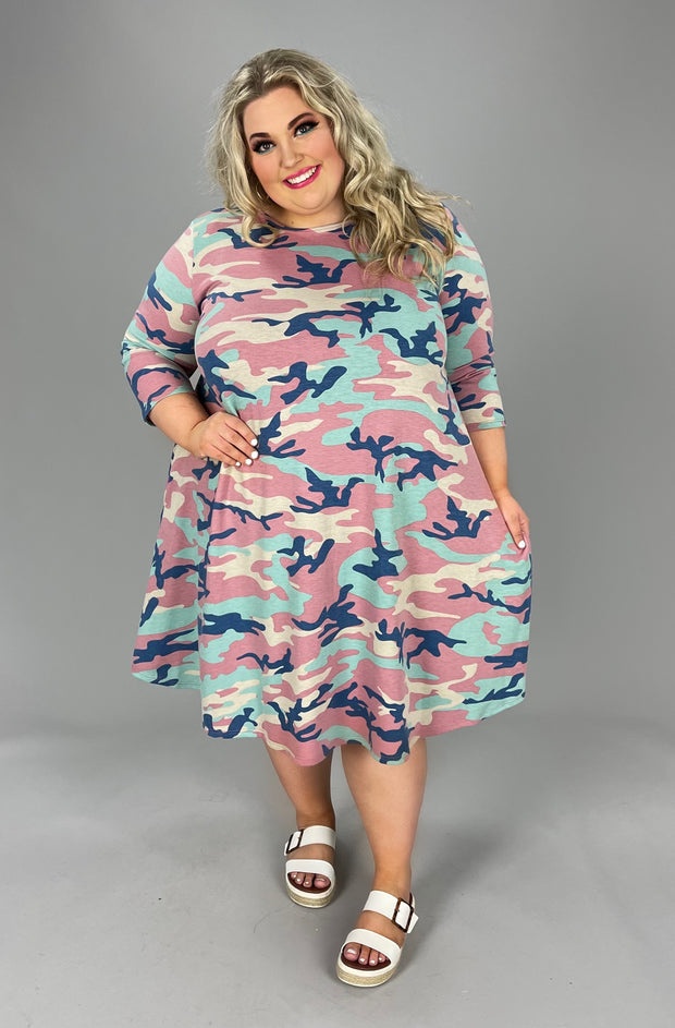 99  PQ-A {Anything But Ordinary} Rose Camo Dress EXTENDED PLUS SIZE 3X 4X 5X