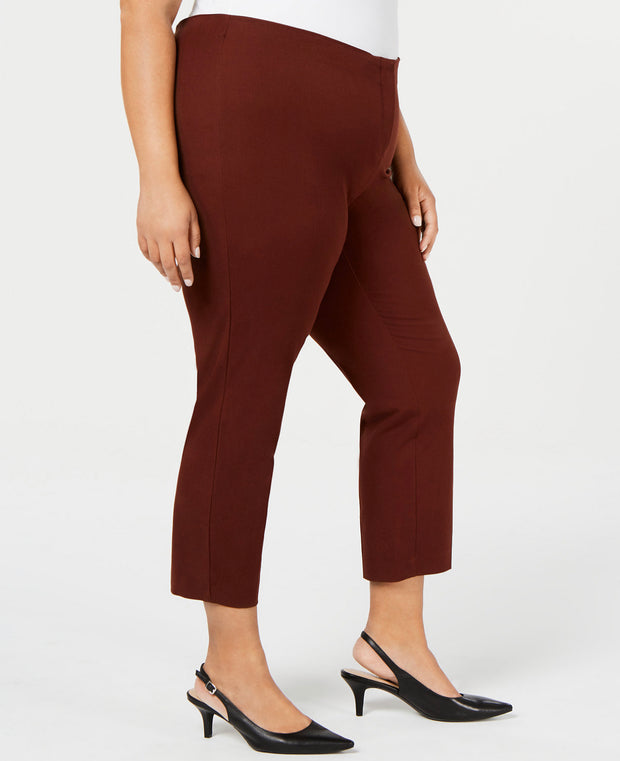 BT-R  M-109 {Alfani} Dark Fudge Plus Size Ankle Pants SALE!!! RETAILS 79.50 EXTENDED PLUS SIZE 24W 26W 28W