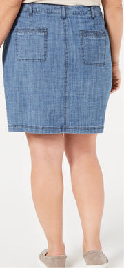 BT-G  M-109 {Karen Scott} Spring-Border Jean Skort SALE!!! Retail €46.50 PLUS SIZE 20W 22W