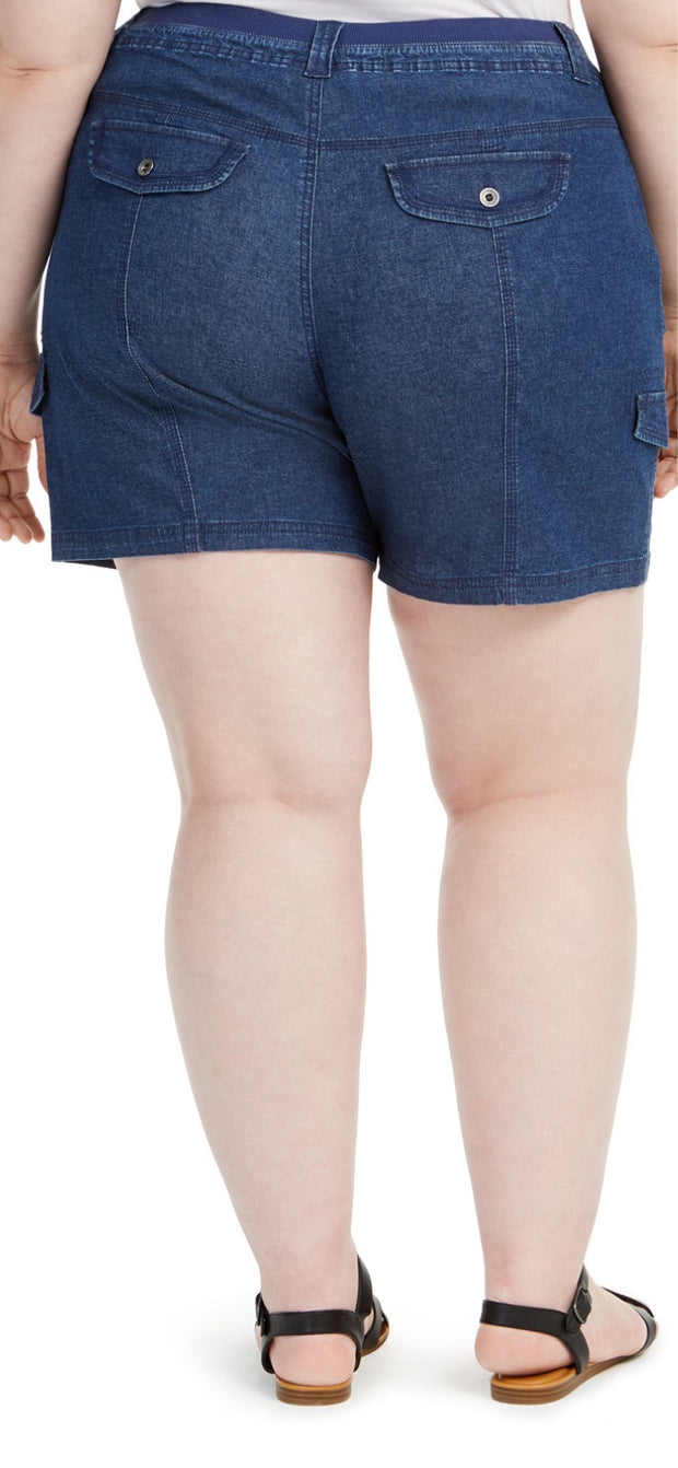 BT-R  M-109 {Style & Co} Chambray Shorts***SALE*** Retail €44.50 PLUS SIZE 16W  24W