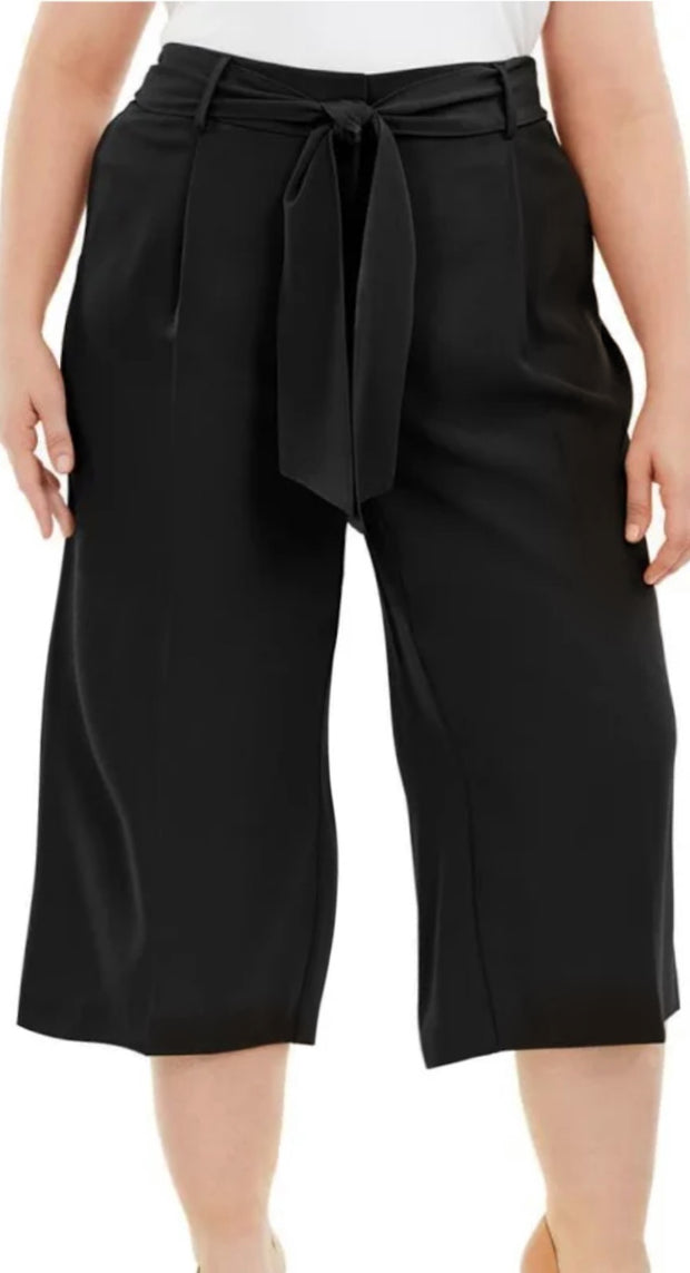 BT-A  M-109 "Alfani" Tummy-Control ***SALE***Tie-Waist Culotte Capri Pants Retail €84.20 ***FLASH SALE*** PLUS SIZE 14W 16W 18W 20W 22W