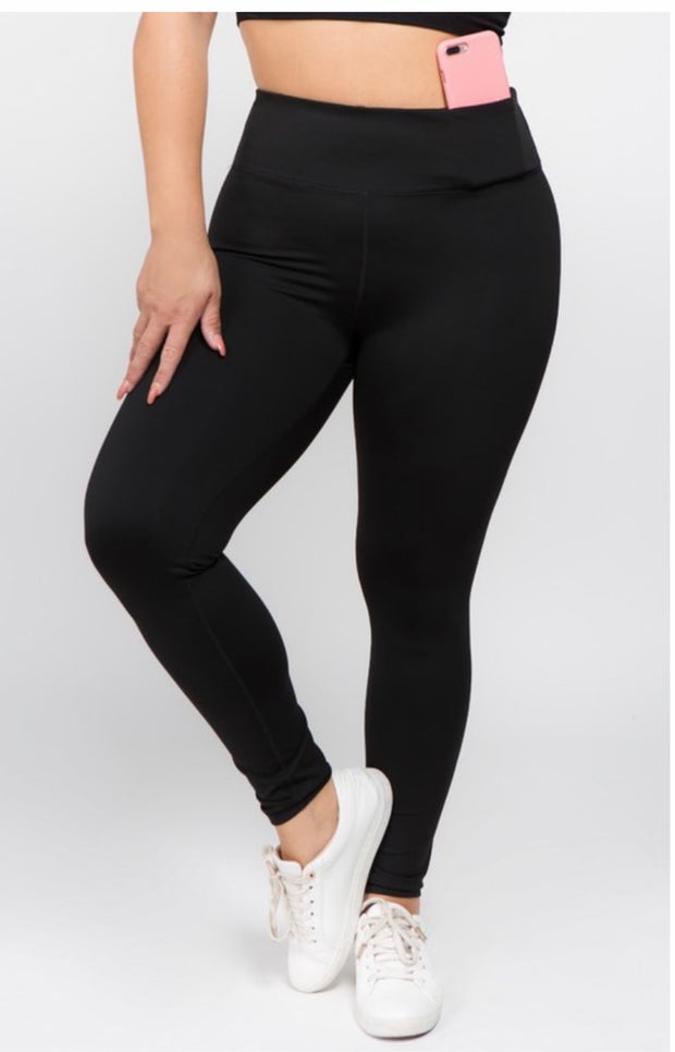 BIN 98  {Run To You} Black Active Wear Pants SALE!!!  PLUS SIZE XL 2X 3X