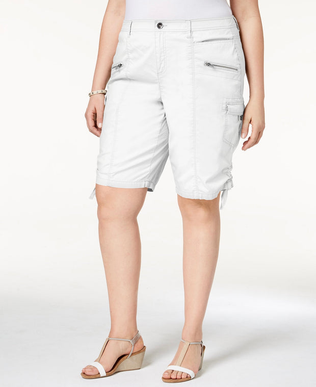 BT-R  M-109 {Style & Co}  White Cargo***SALE*** Shorts RETAIL €52.50 24W