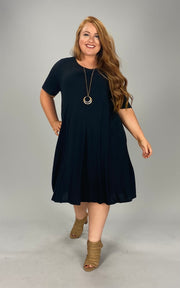 69 SSS-A {Lovely Tonight} Black V-Neck Dress PLUS SIZE 1X 2X 3X