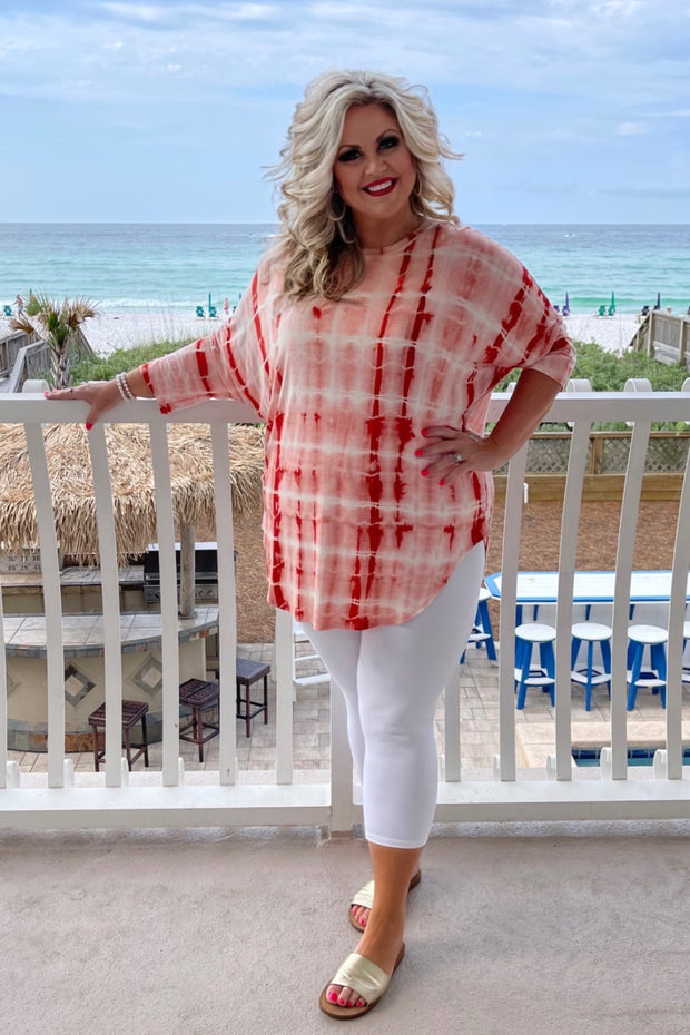 82 PQ-T {Better Believe It} Rust SALE!! Tie Dye Tunic PLUS SIZE XL 2X 3X