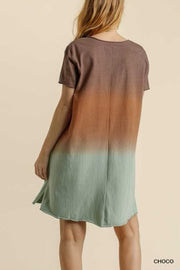 20 CP-B {Fiery Soul} UMGEE Chocolate Mint Ombre Dress***FLASH SALE*** PLUS SIZE XL 1X 2X