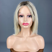 "Cold Brew Chic" (Bombshell Blonde) HAND-TIED Luxury Wig